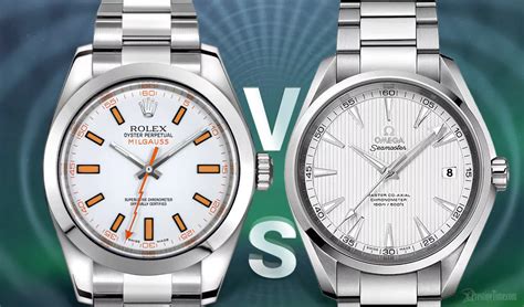 rolex milgauss vs omega aqua terra|Rolex Milgauss 3000 gauss.